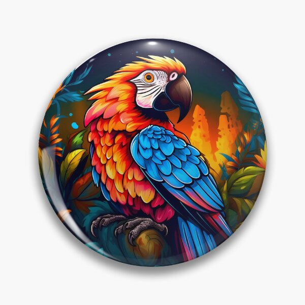 Item preview, Rainbow Parrot Graphic Art designed and sold by Ravendge.