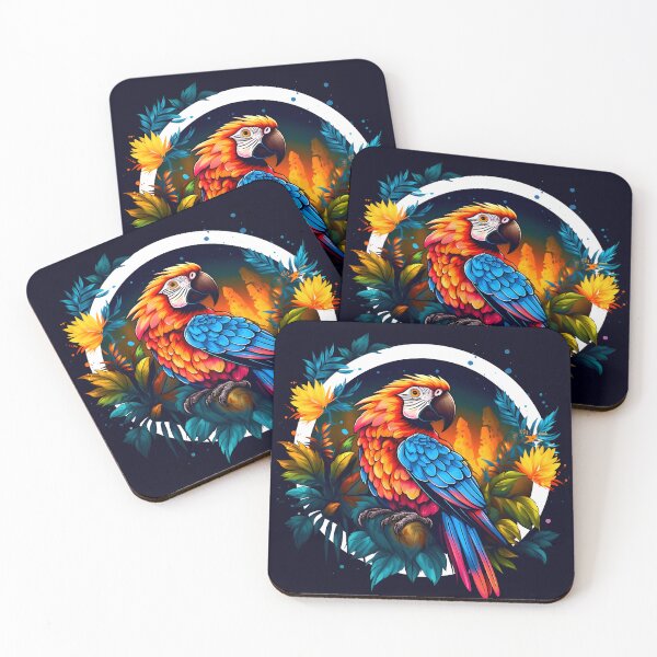 Item preview, Rainbow Parrot Graphic Art designed and sold by Ravendge.