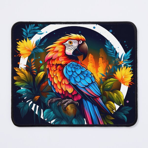 Item preview, Rainbow Parrot Graphic Art designed and sold by Ravendge.