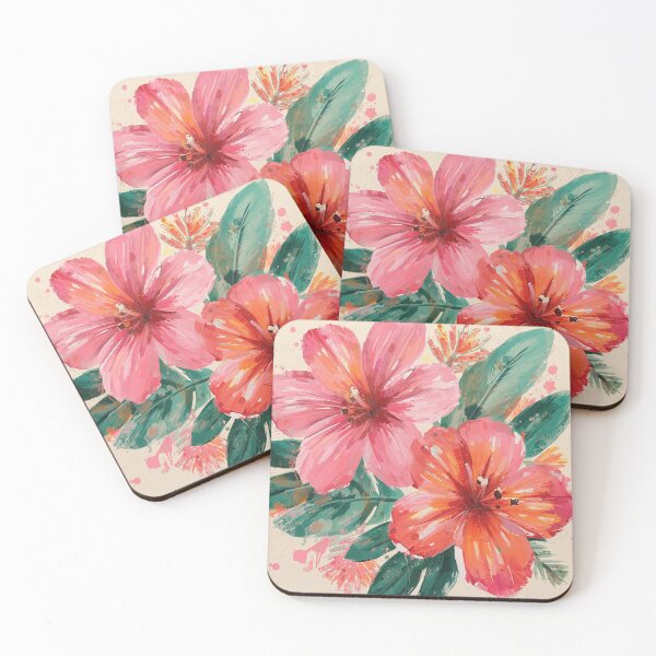 Item preview, Pink Tropical Flowers designed and sold by SeaStarAlex.