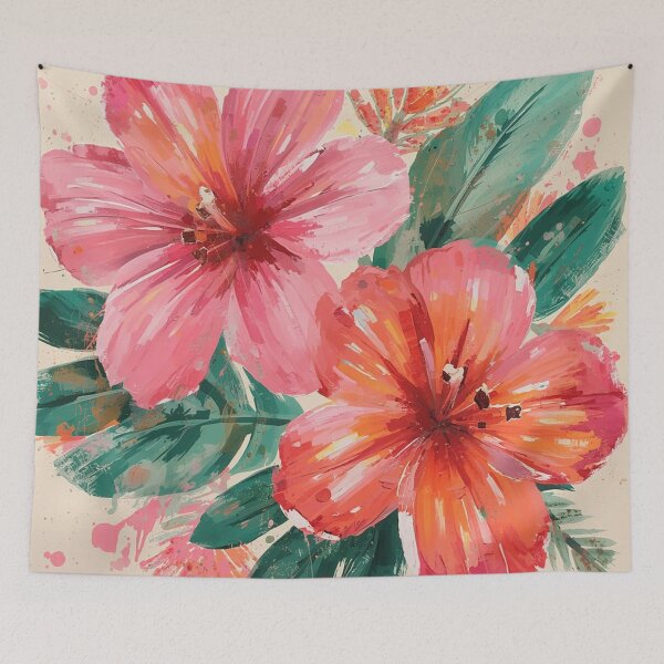 Item preview, Pink Tropical Flowers designed and sold by SeaStarAlex.
