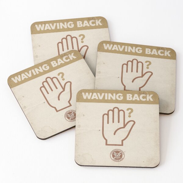 Item preview, Society for Waving Back at the Wrong Person Retro Poster designed and sold by PictorialWhimsy.