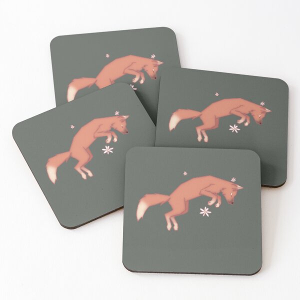 Item preview, Leaping Fox (with flowers) designed and sold by Star*Catcher.