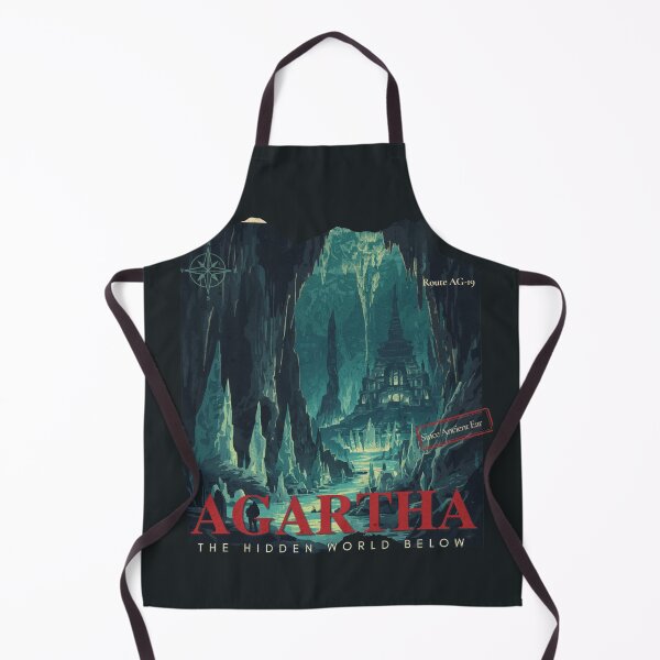 Item preview, Retro Agartha Travel Poster The Hidden World Below designed and sold by KaBaRen.