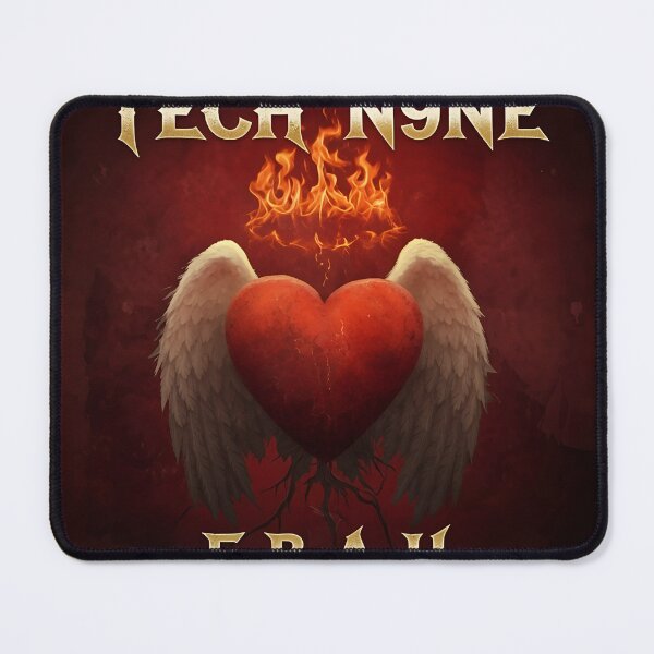 Item preview, Flaming Heart Wings Music Graphic designed and sold by OhSusiVee.