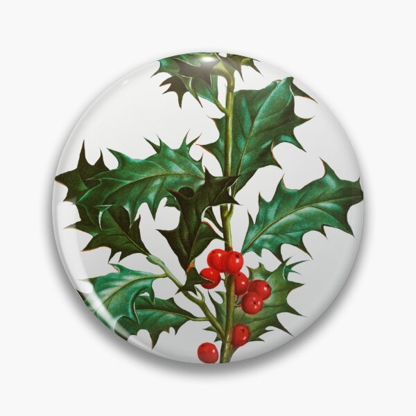 Item preview, Common Holly Botanical Illustration designed and sold by TheRetroArtRoom.