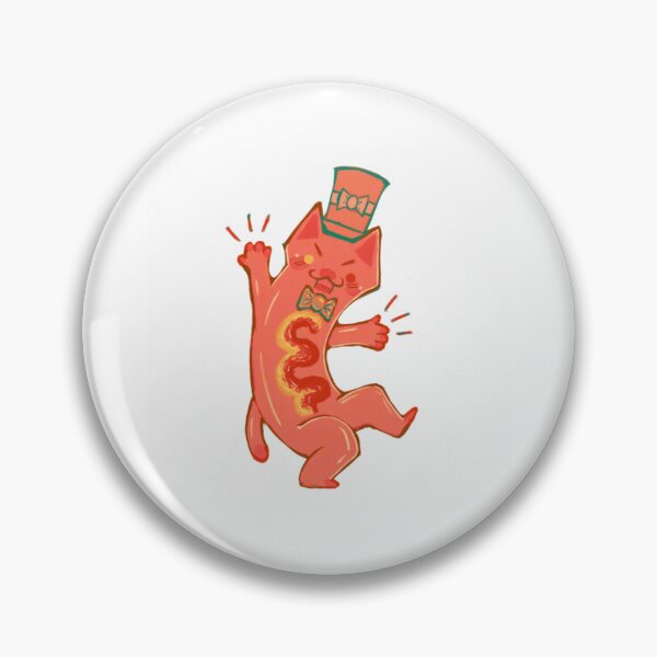Item preview, Distinguished Gentleman Funny Orange Cat Hotdog Illustration designed and sold by TheMidnightantt.