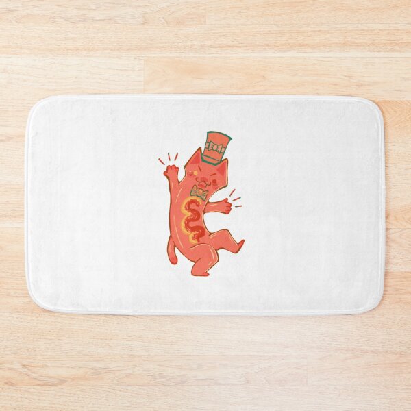 Item preview, Distinguished Gentleman Funny Orange Cat Hotdog Illustration designed and sold by TheMidnightantt.