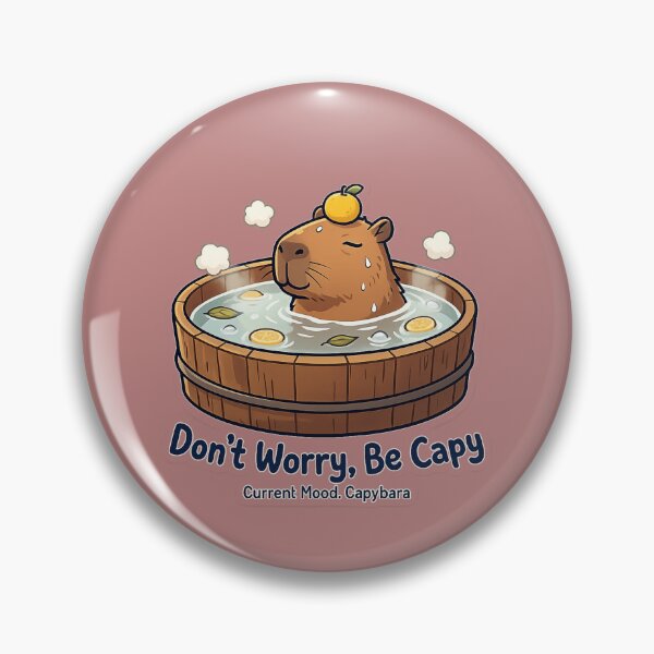 Item preview, Funny Capybara Pun Relaxing Bath Design designed and sold by Rama KLK.