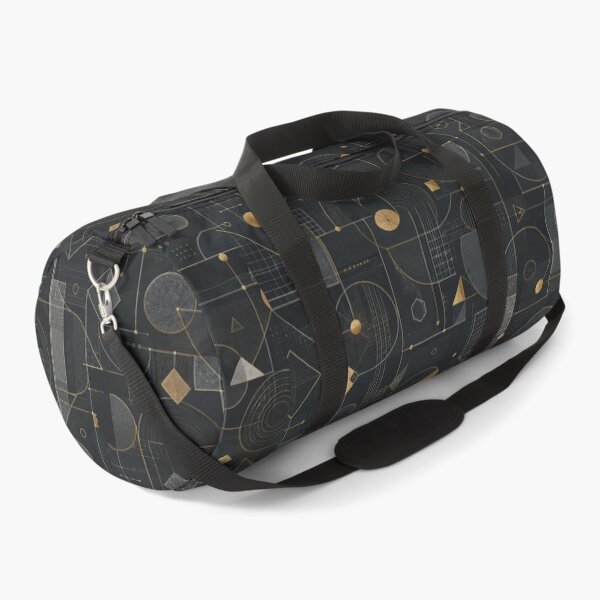 Item preview, Bauhaus Corporate Geometric Pattern – Luxury Charcoal & Gold Art designed and sold by OpenDreamArts.