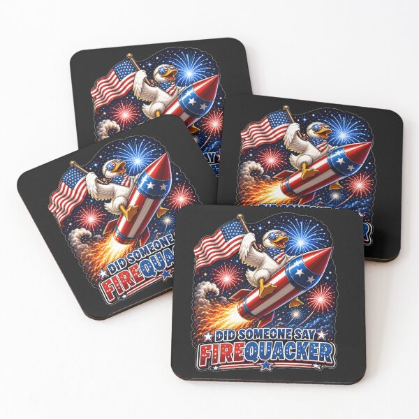Item preview, Did Someone Say Firequacker Patriotic Duck Rocket 4th of July Funny Gift designed and sold by Nightarel.
