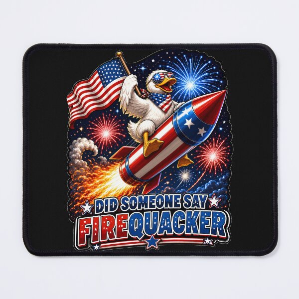 Item preview, Did Someone Say Firequacker Patriotic Duck Rocket 4th of July Funny Gift designed and sold by Nightarel.