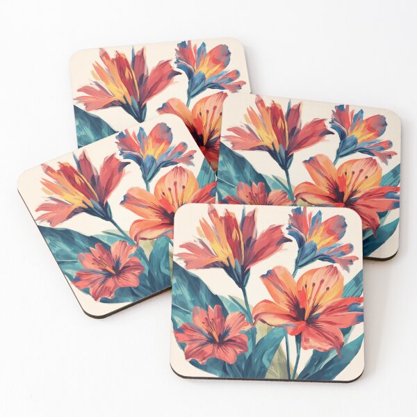 Item preview, Orange Tropical Flowers designed and sold by SeaStarAlex.