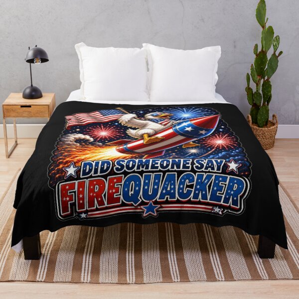 Item preview, Did Someone Say Firequacker Patriotic Duck Rocket 4th of July Funny Gift designed and sold by Nightarel.