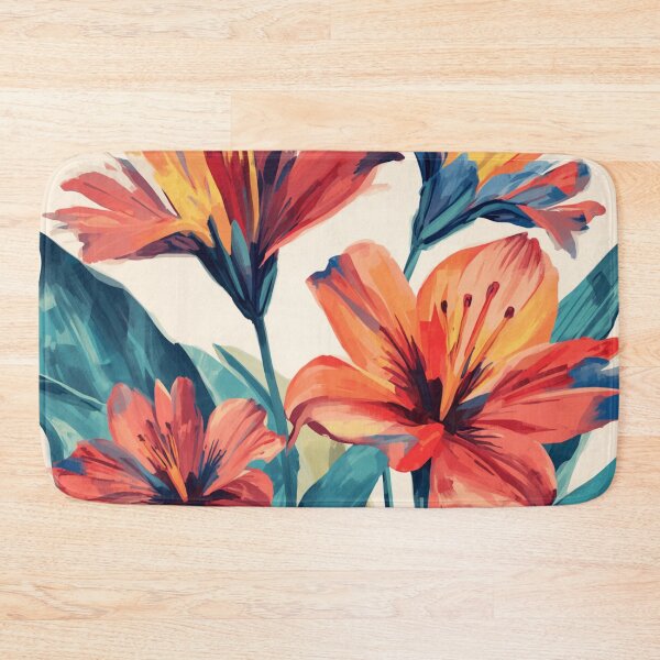 Artikelvorschau, Orange Tropical Flowers entworfen und verkauft von SeaStarAlex.