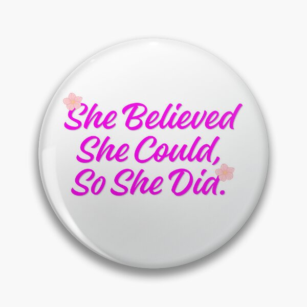 Item preview, She Believed She Could Quote designed and sold by pranshuvibes.