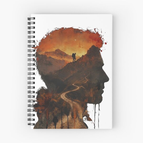 Item preview, Man Silhouette Mountain Double Exposure Art designed and sold by Gabe1983.