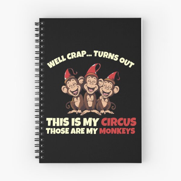 Item preview, This Is My Circus Those Are My Monkeys Funny Parent Mom Dad T-Shirt designed and sold by VectorForge.