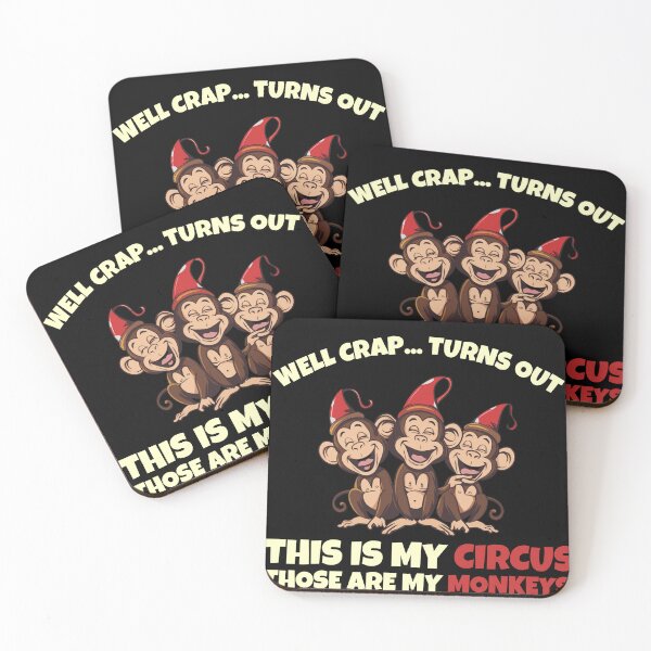 Item preview, This Is My Circus Those Are My Monkeys Funny Parent Mom Dad T-Shirt designed and sold by VectorForge.
