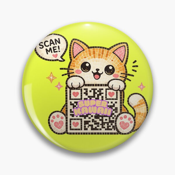 Item preview, Super Kawaii Cat Scan Me QR Code designed and sold by     NovaCraft.