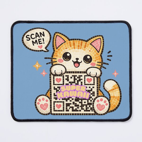 Item preview, Super Kawaii Cat Scan Me QR Code designed and sold by     NovaCraft.