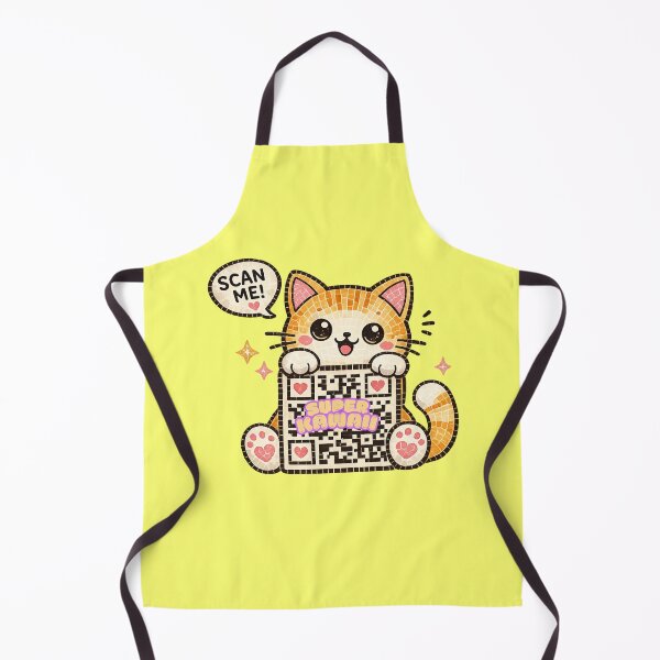 Item preview, Super Kawaii Cat Scan Me QR Code designed and sold by NovaCraft.
