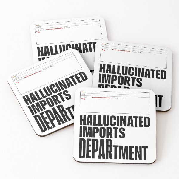 Item preview, Hallucinated Imports Department Coder Humor designed and sold by Bianca Oltean.