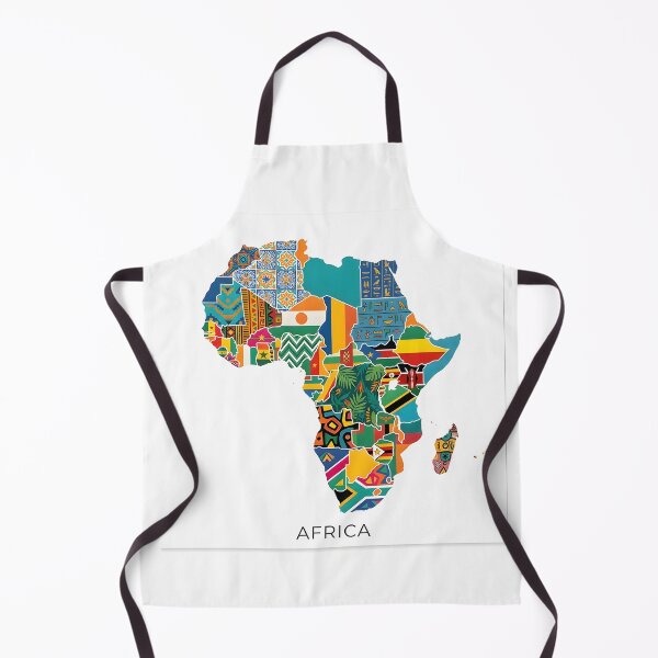 Item preview, Vibrant Geometric Africa Map Art designed and sold by SavannaCanvas.