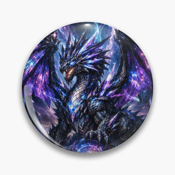 Item preview, Cosmic Crystal Dragon | Celestial Galaxy Fantasy Art designed and sold by DrakariArt.