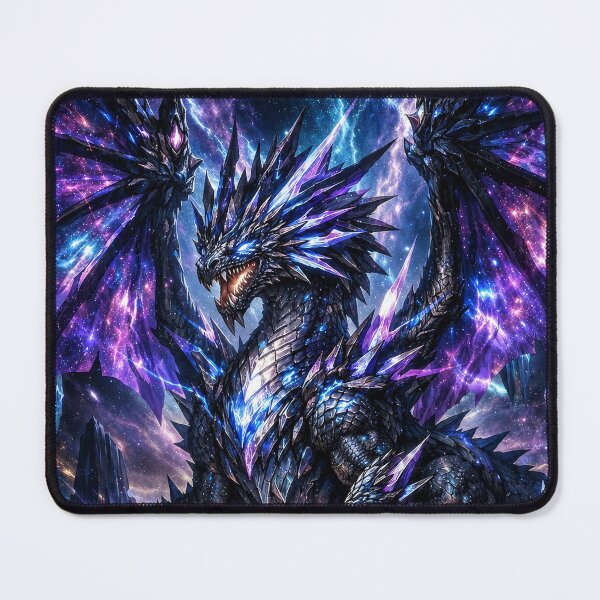 Item preview, Cosmic Crystal Dragon | Celestial Galaxy Fantasy Art designed and sold by DrakariArt.