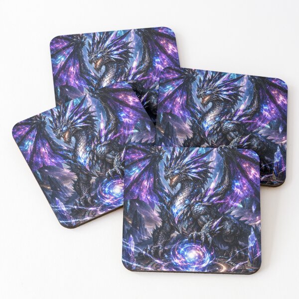 Item preview, Cosmic Crystal Dragon | Celestial Galaxy Fantasy Art designed and sold by DrakariArt.