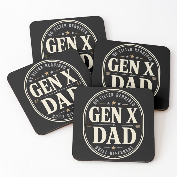 Item preview, Gen X Dad No Filter Required Built Different Retro Humor designed and sold by JasKei-Designs.