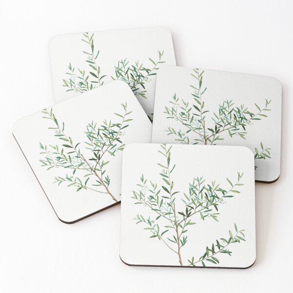 Item preview, Myrtle Leaf Holly Botanical Illustration designed and sold by TheRetroArtRoom.