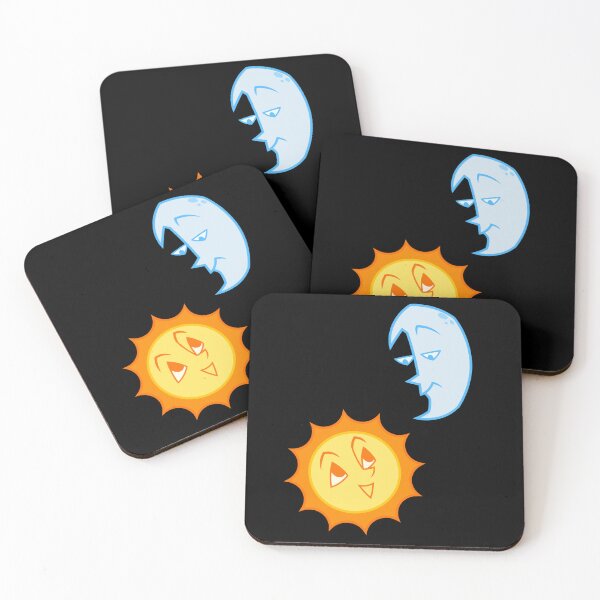 Item preview, Smiling Sun and annoyed moon designed and sold by selkaycik.