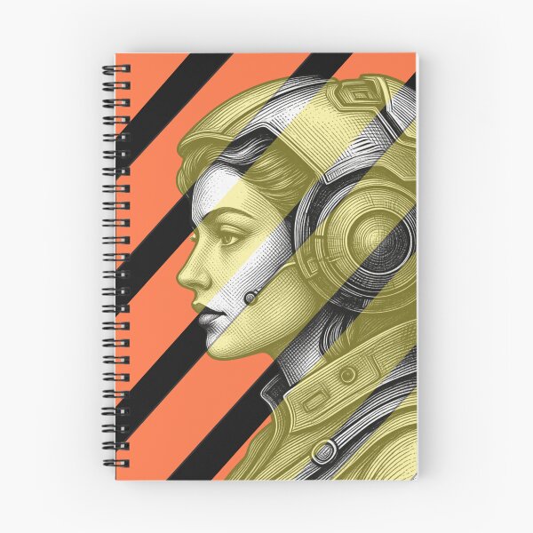 Item preview, Future Woman Cyborg Sci-Fi T-Shirt Retro Futurism Gift Cyberpunk Graphic Tee designed and sold by oonproducts.