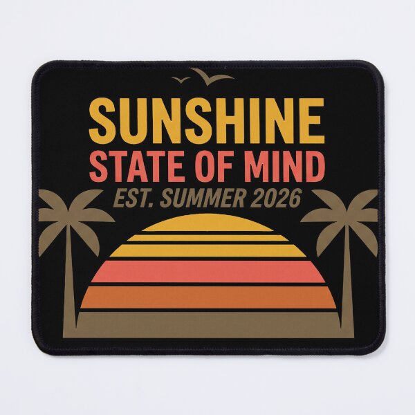 Item preview, Sunshine State of Mind – Retro 70s Summer Beach Sunset Vacation Tee  designed and sold by fawzimorsy.