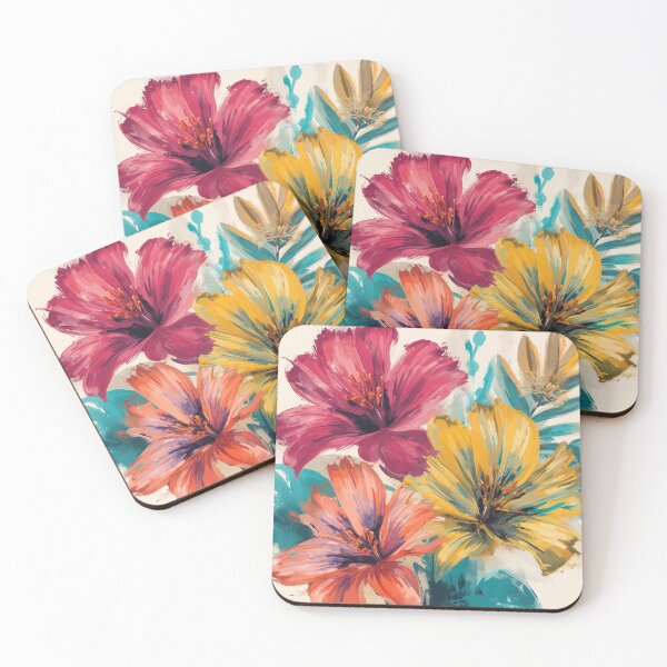 Item preview, Colorful Tropical Flowers designed and sold by SeaStarAlex.