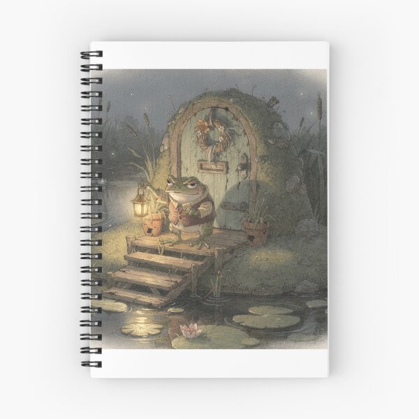 Item preview, Grumpy Toad's One-Star Lily-Pad Inn Funny Cottagecore Art designed and sold by PictorialWhimsy.