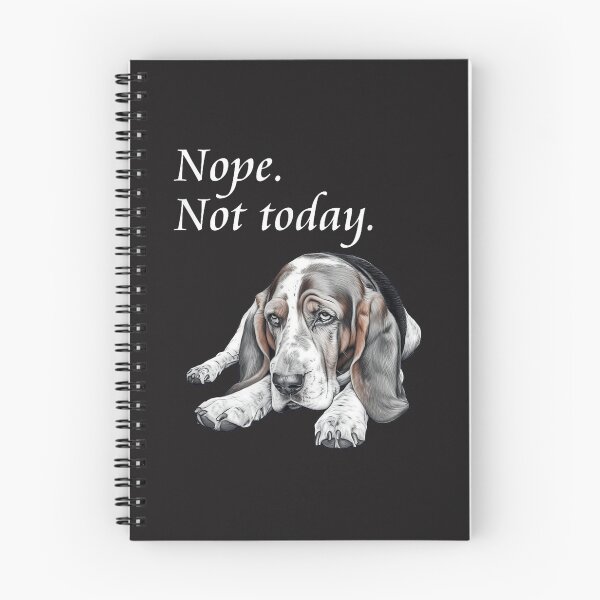 Item preview, Nope Not Today Basset Hound Funny Lazy Dog Cute Basset Lover Gift designed and sold by kiralynstration.
