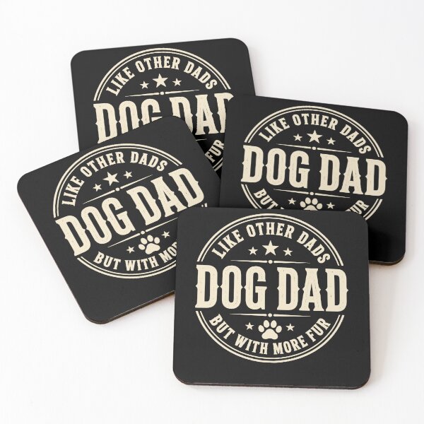 Artikelvorschau, Dog Dad With More Fur Funny Pet Father Badge entworfen und verkauft von JasKei-Designs.