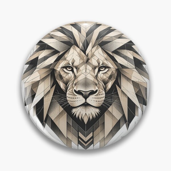 Item preview, Futuristic Geometric Lion – Legacy of Strength Vector Artwork designed and sold by Artisan Finds Online.