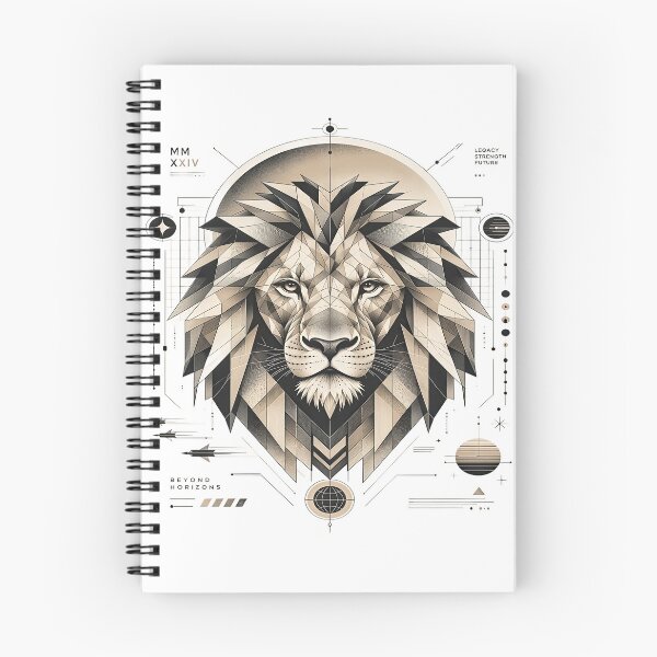 Item preview, Futuristic Geometric Lion – Legacy of Strength Vector Artwork designed and sold by Artisan Finds Online.