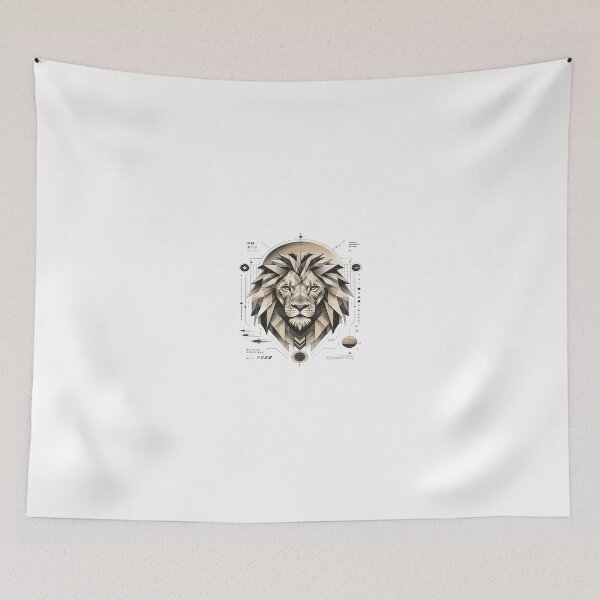 Item preview, Futuristic Geometric Lion – Legacy of Strength Vector Artwork designed and sold by Artisan Finds Online.