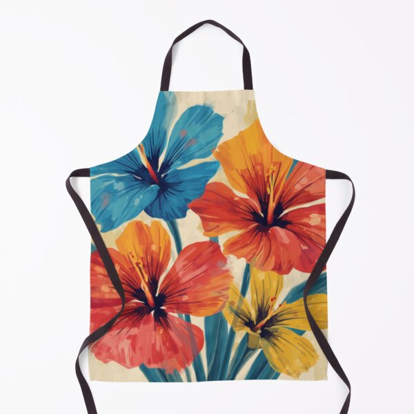 Item preview, Blue Orange Yellow Flowers designed and sold by SeaStarAlex.