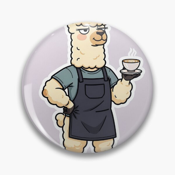 Item preview, Alpaca Barista Judging Your Oat Milk Order designed and sold by PictorialWhimsy.