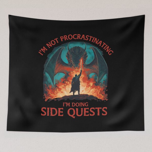 Item preview, Side Quests – Epic Gamer Fantasy designed and sold by LunaMagicStudio.