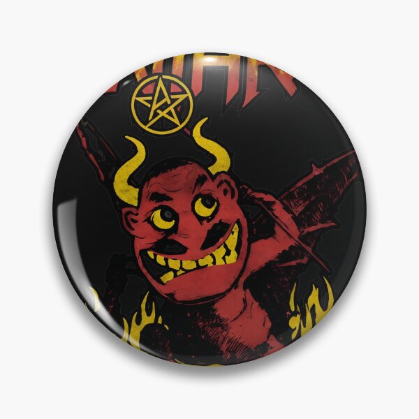 Item preview, Retro Metal Band Imp Fire Art Print designed and sold by Sleepsyndrome.