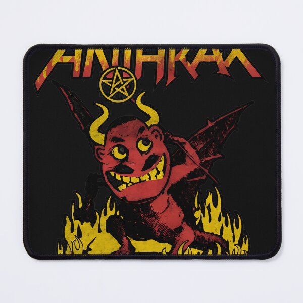 Item preview, Retro Metal Band Imp Fire Art Print designed and sold by Sleepsyndrome.