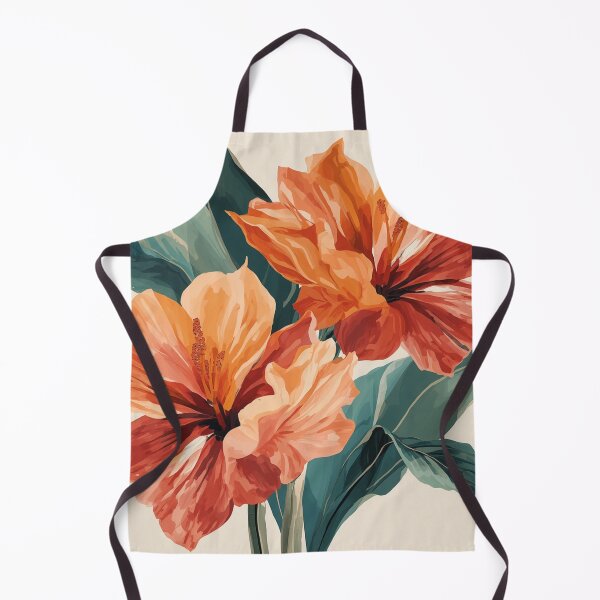 Item preview, Orange Modern Art Tropical Flowers designed and sold by SeaStarAlex.