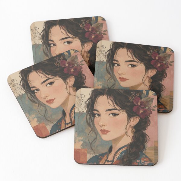 Item preview, Blooming Garden Portrait designed and sold by hannalenkeri.